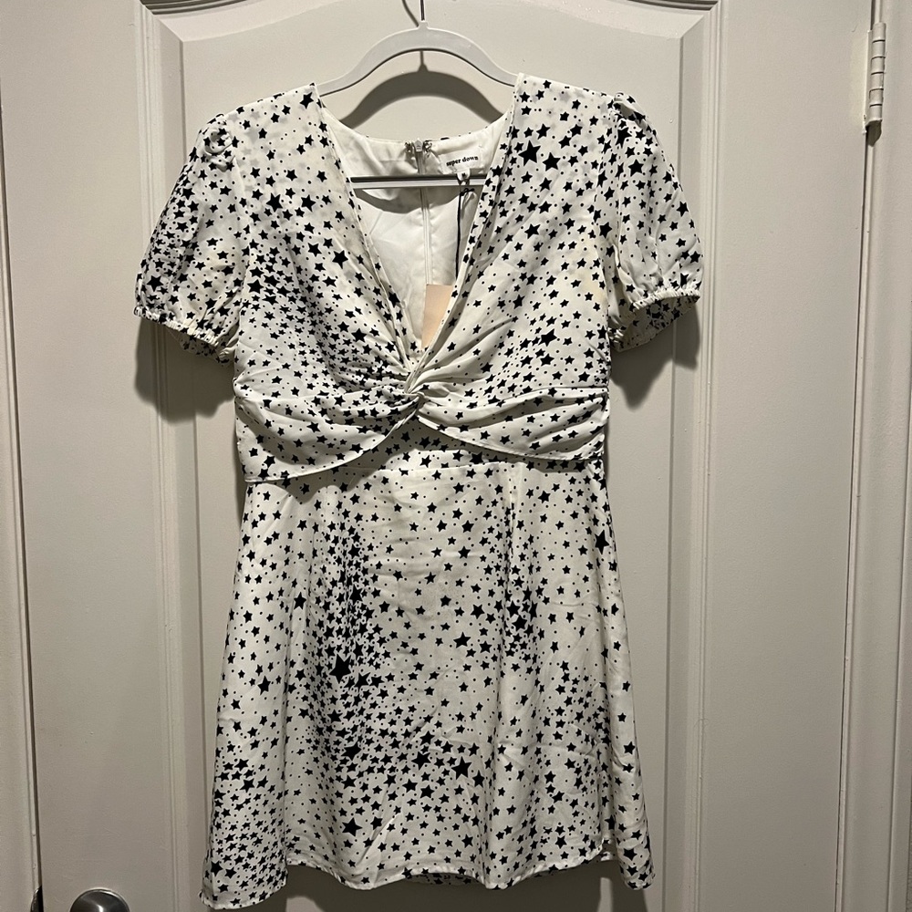 Superdown/Revolve star print dress, size M